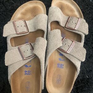 Birkenstock Women's Tan Suede Sandals